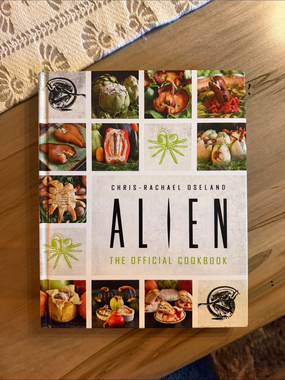 Alien: The Official Cookbook by Chris-Rachael Oseland — White & Green Cover